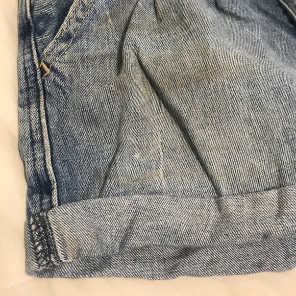 High waisted cuffed denim shorts - Picture 3 of 5